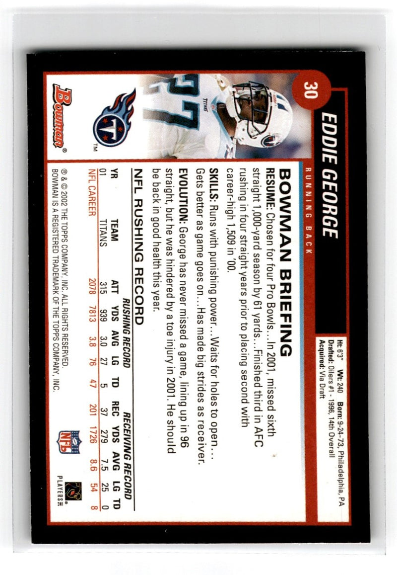 2002 Bowman Eddie George