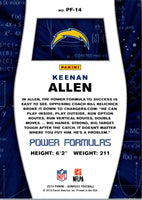 2019 Donruss Power Formulas Keenan Allen #PF-14