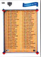 1991 Upper Deck Checklist 401- #500