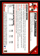 2007 Bowman Orange Ryan Zimmerman