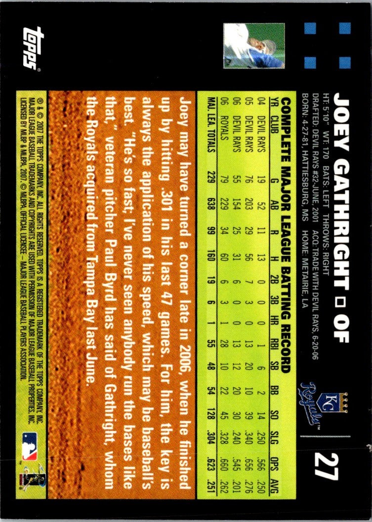 2007 Topps Joey Gathright