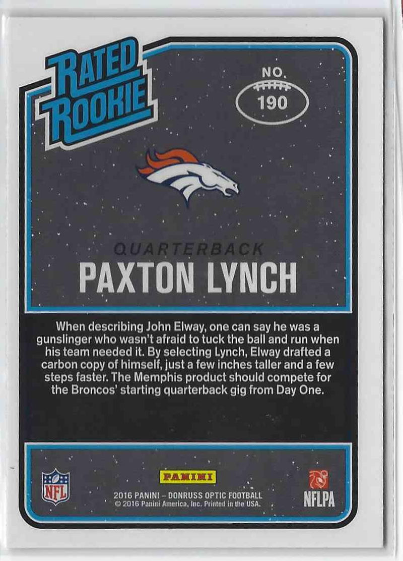 2016 Donruss Optic Paxton Lynch