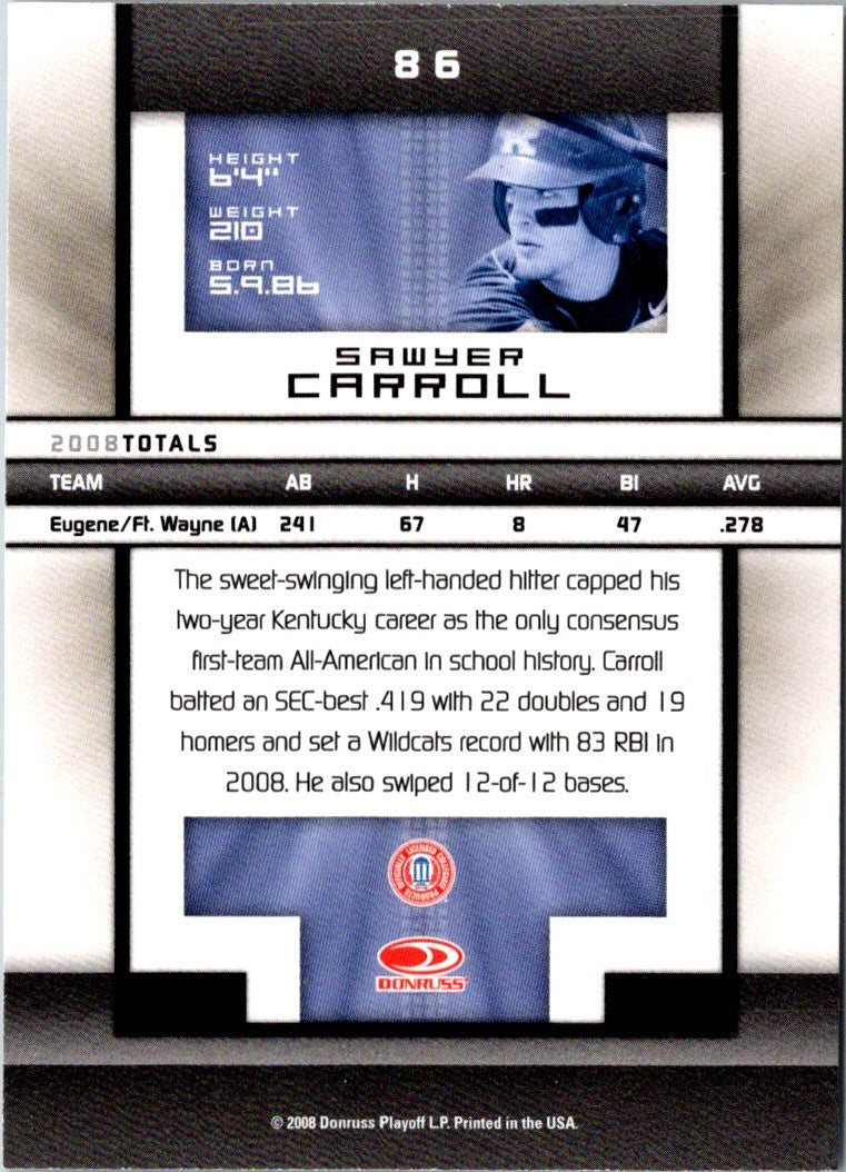 2008 Donruss Elite Extra Edition Sawyer Carroll