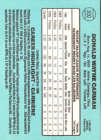 1986 Leaf Don Carman #200 Rookie