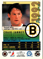 1991 O-Pee-Chee Premier Craig Janney #93