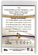 2013 Topps Platinum Cordarrelle Patterson