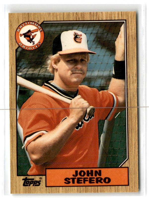 1987 Topps Tiffany John Stefero #563