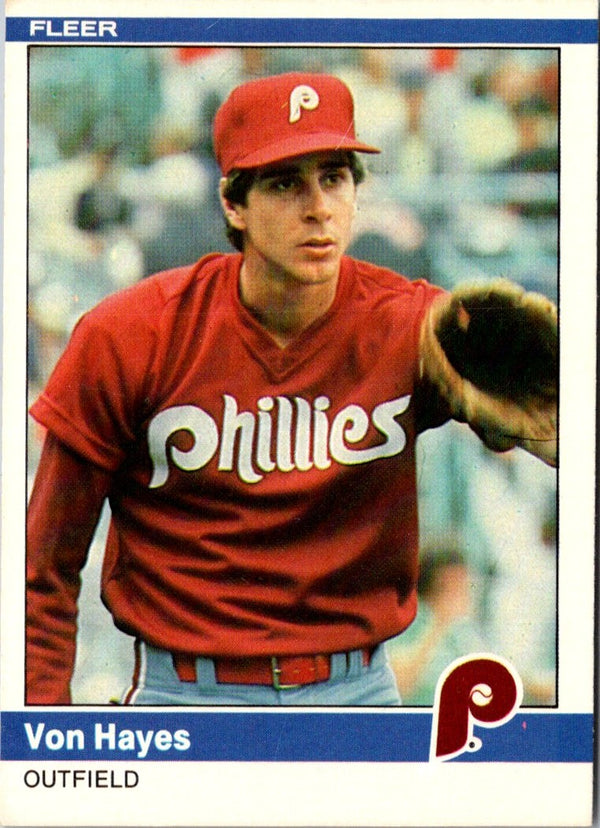 1984 Fleer Von Hayes #33