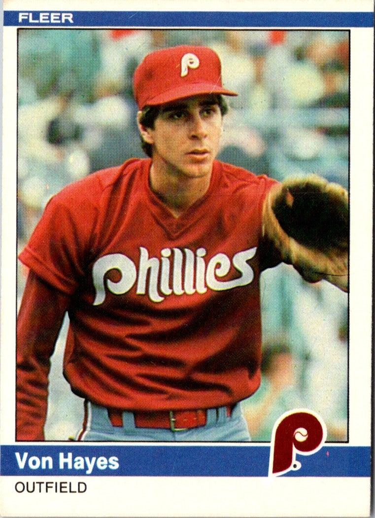 1984 Fleer Von Hayes