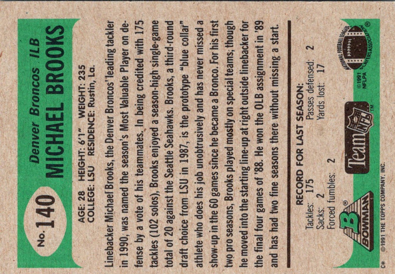 1991 Bowman Michael Brooks