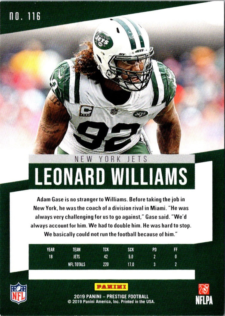 2019 Panini Prestige Leonard Williams