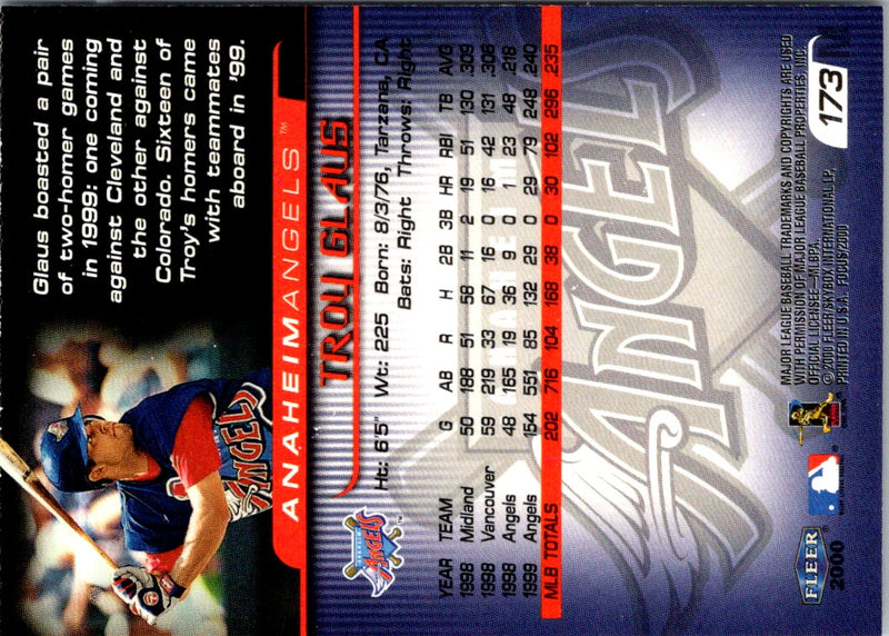 2000 Fleer Focus Troy Glaus