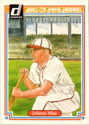 1983 Donruss Hall of Fame Heroes Johnny Mize #10