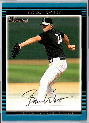 2002 Bowman Gold Brian West #196