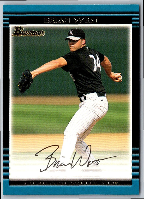 2002 Bowman Gold Brian West #196