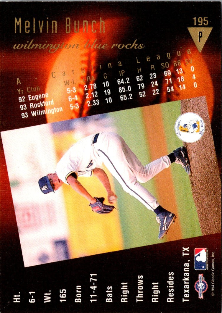1994 Classic Best Gold Melvin Bunch