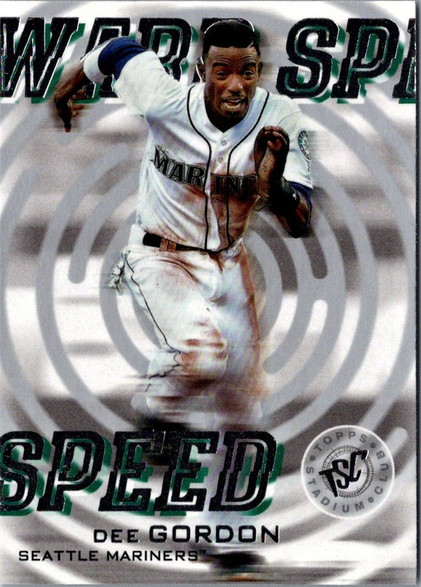 2019 Stadium Club Warp Speed Dee Gordon #WS-13