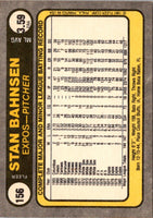 1981 Fleer Stan Bahnsen #156
