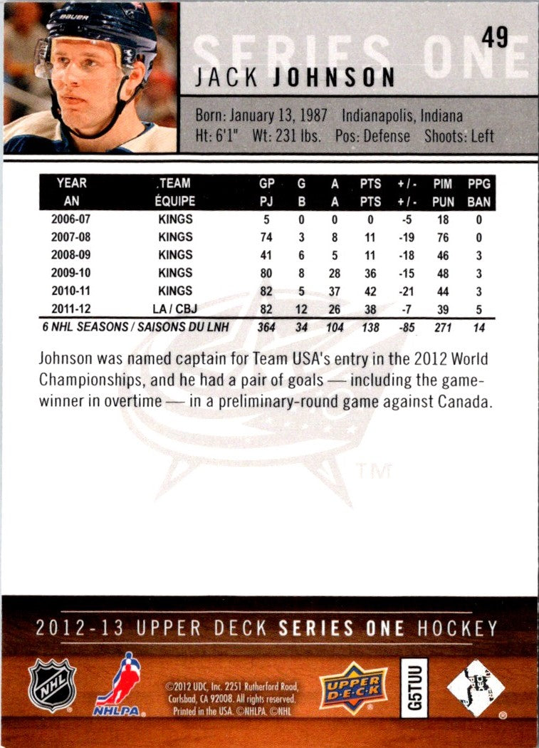 2012 Upper Deck Jack Johnson