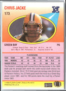 1990 Fleer Chris Jacke