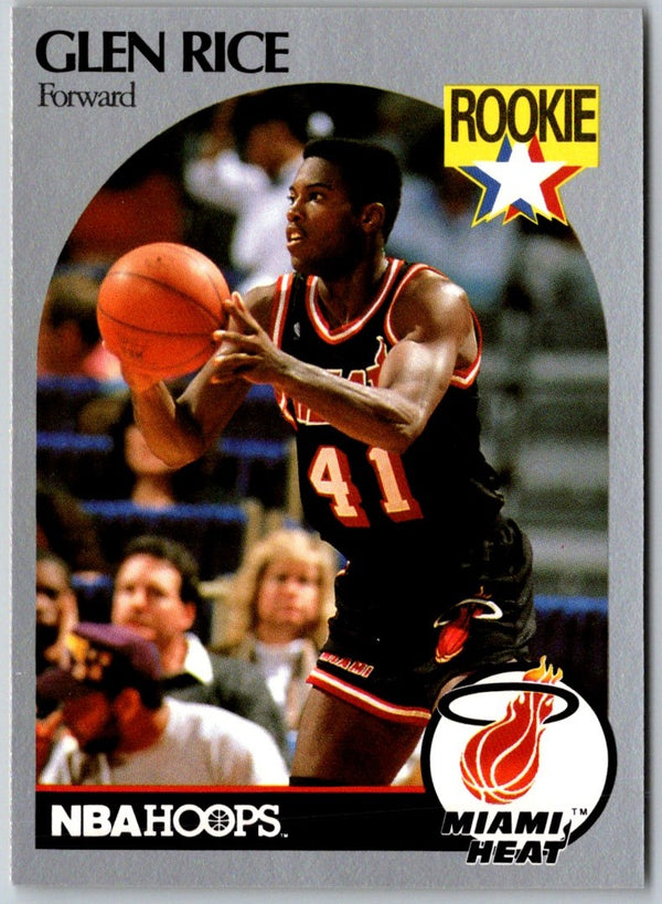1990 Hoops Glen Rice #168 Rookie