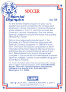 1987 Leaf Special Olympics Soccer