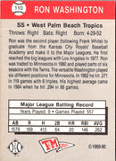 1989 T&M Senior League Ron Washington