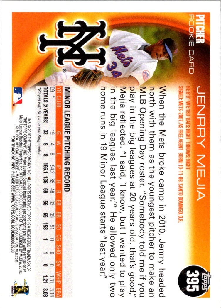 2010 Topps Jenrry Mejia