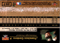 2001 Fleer Triple Crown Francisco Cordova #167