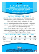 2008 Bowman Prospects Blake Johnson