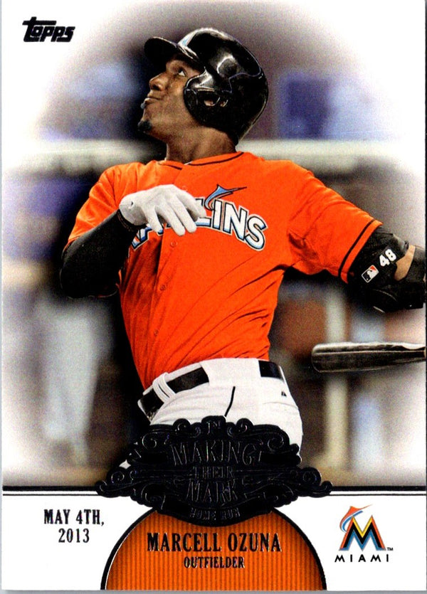 2013 Topps Update Making Their Mark Marcell Ozuna #MM-29