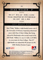 2007 Tristar Prospects Plus Duke Welker #39