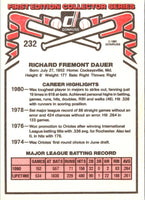 1981 Donruss Rich Dauer #232