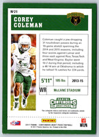 2017 Panini Contenders Draft Picks Corey Coleman #21
