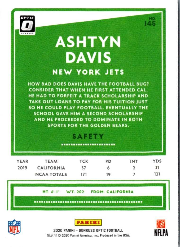 2020 Donruss Optic Ashtyn Davis