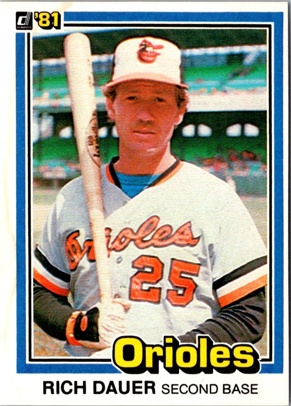 1981 Donruss Rich Dauer #232