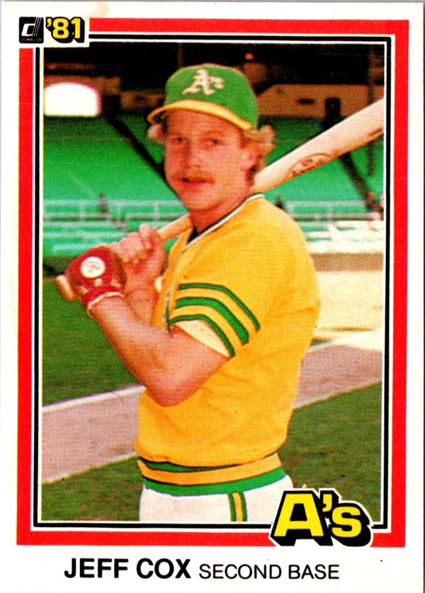 1981 Donruss Jeff Cox #230 Rookie