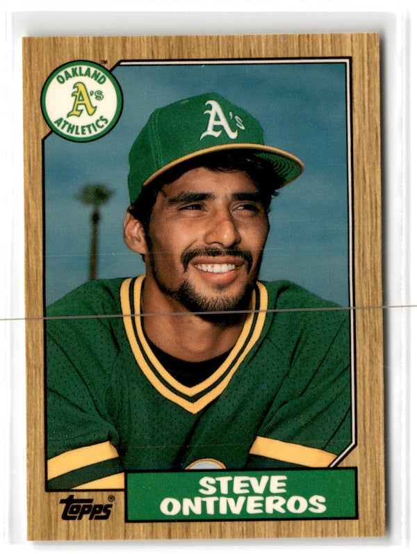 1987 Topps Tiffany Steve Ontiveros #161