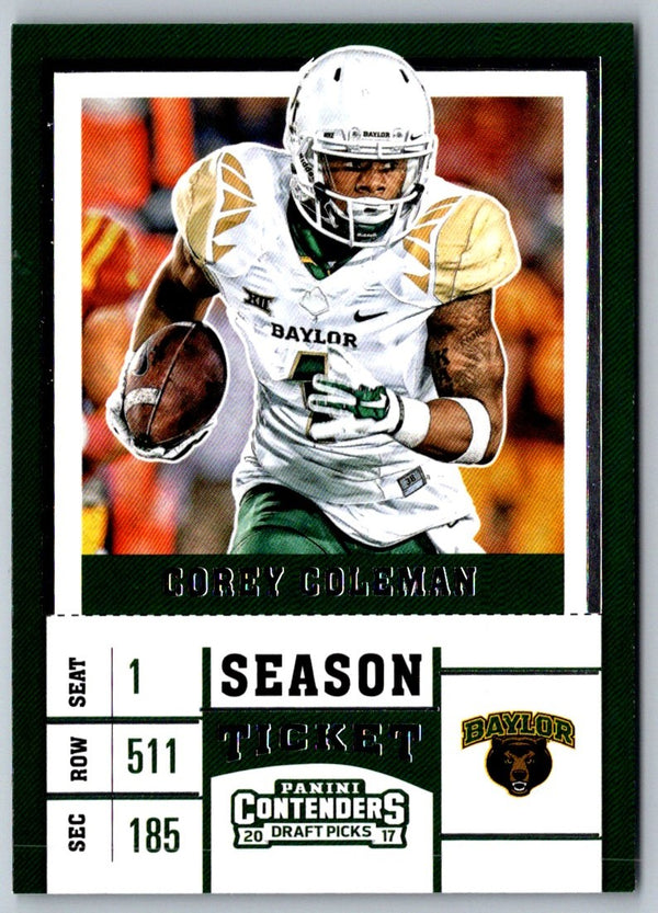 2017 Panini Contenders Draft Picks Corey Coleman #21