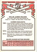 1981 Donruss Willie Wilson #223
