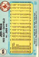 1982 Fleer Jim Rice #305