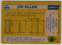 1982 Topps Jim Allen #334