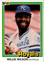 1981 Donruss Willie Wilson #223