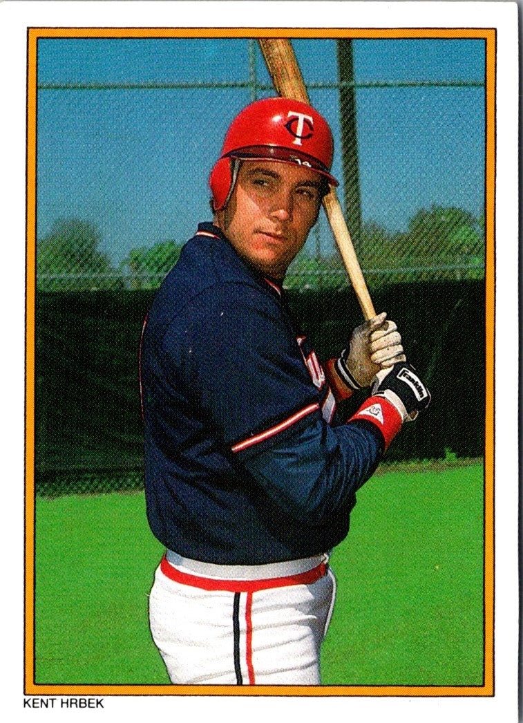 1987 Topps Glossy Send-Ins Kent Hrbek