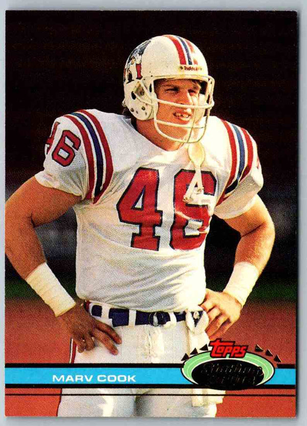1991 Topps Stadium Club Football Marv Cook #225