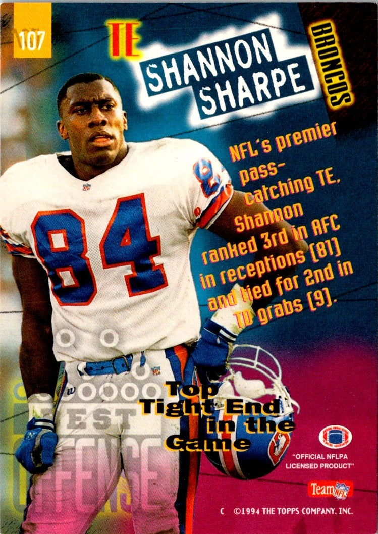 1994 Stadium Club Shannon Sharpe