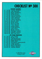 1993 Fleer Excel Checklist #300