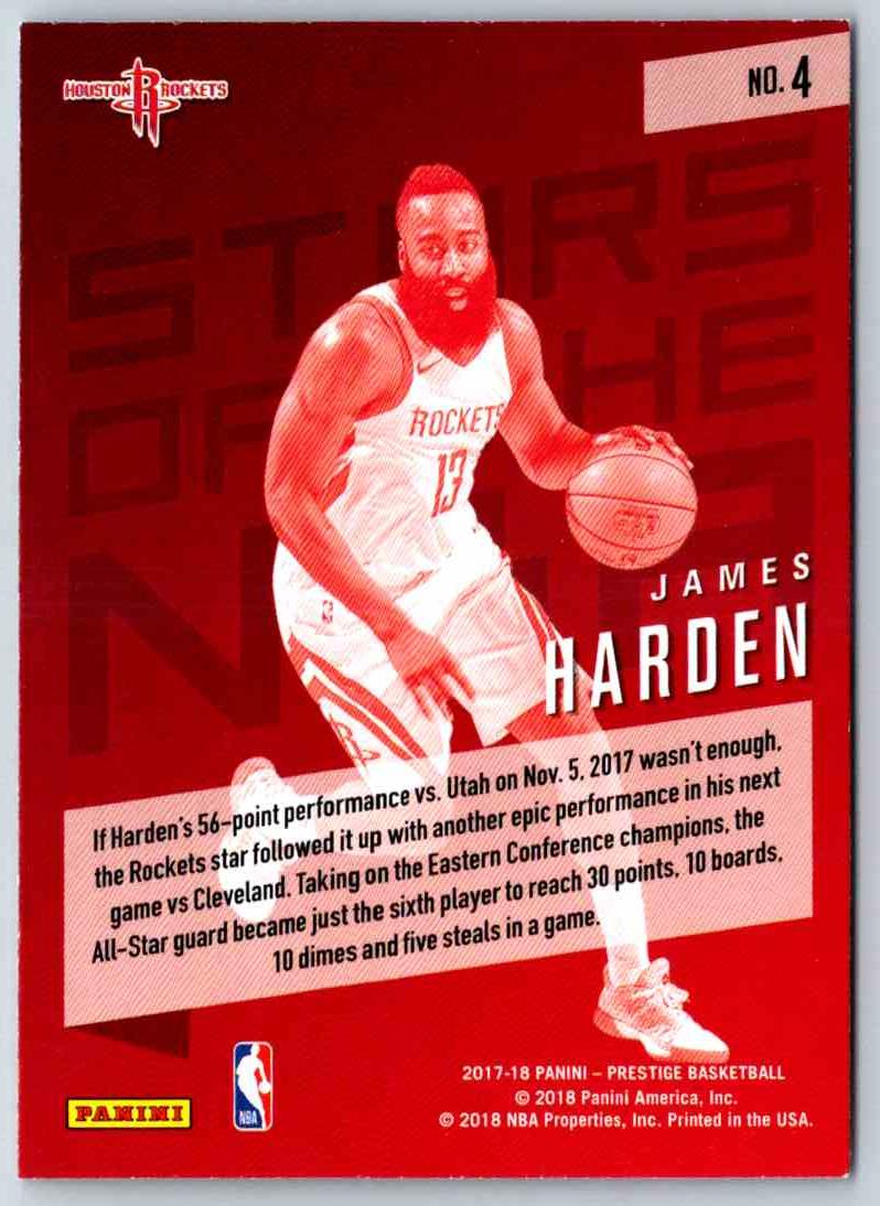 2017 Prestige James Harden