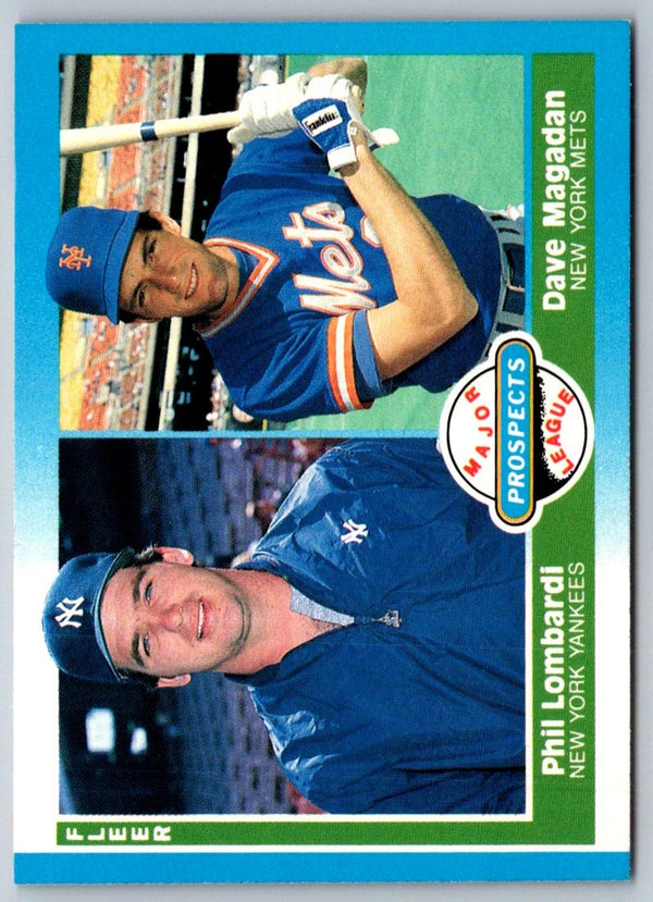 1987 Fleer Phil Lombardi/Dave Magadan #648 Rookie