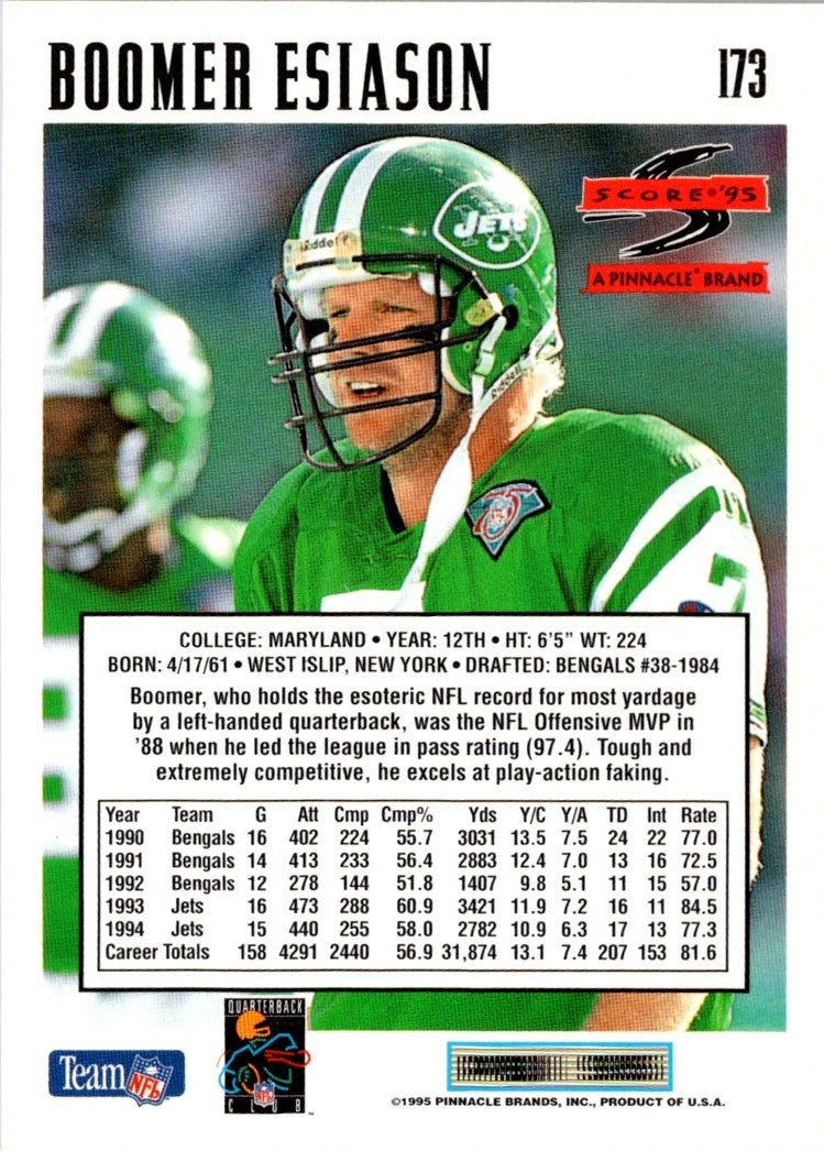 1995 Score Boomer Esiason